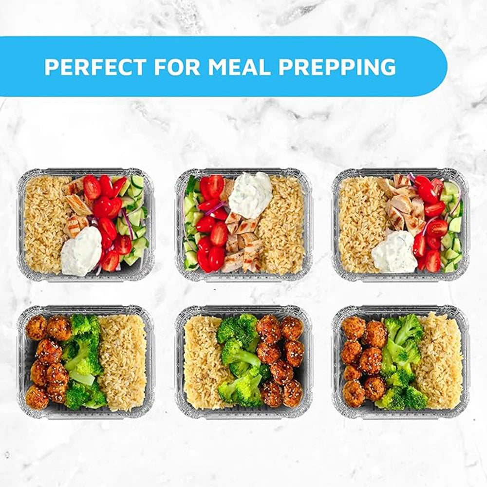 Disposable Aluminum Foil Pans with Clear Lids