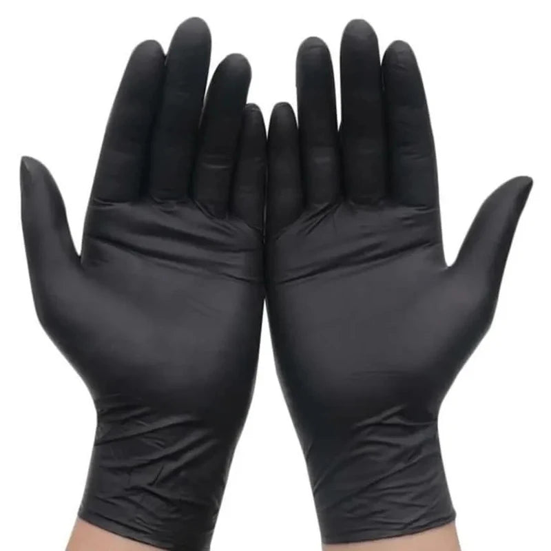 Disposable Black Nitrile PVC Gloves | Multi-Purpose Gloves for Cleaning, Cooking, Household & More