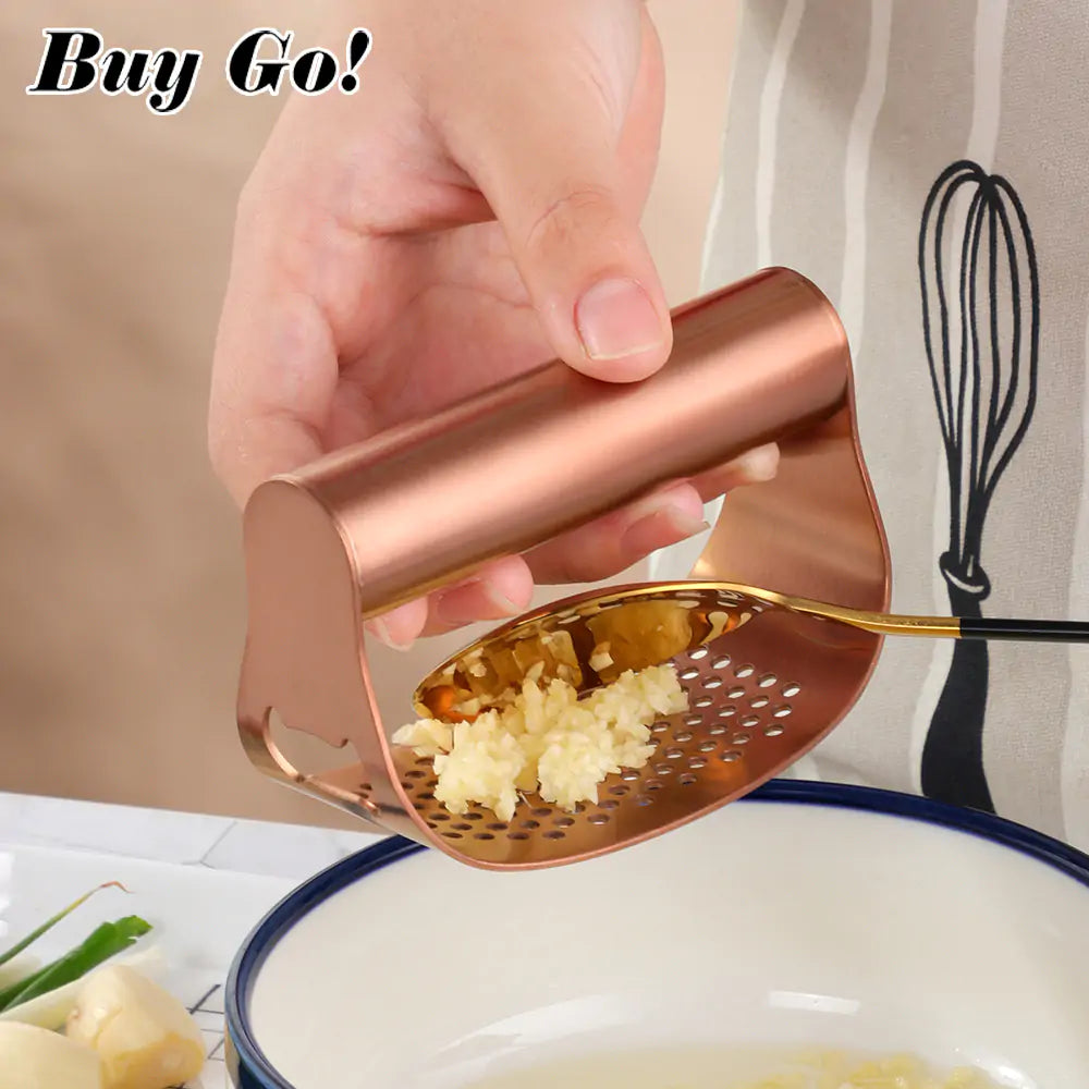 Stainless Steel Garlic Crusher