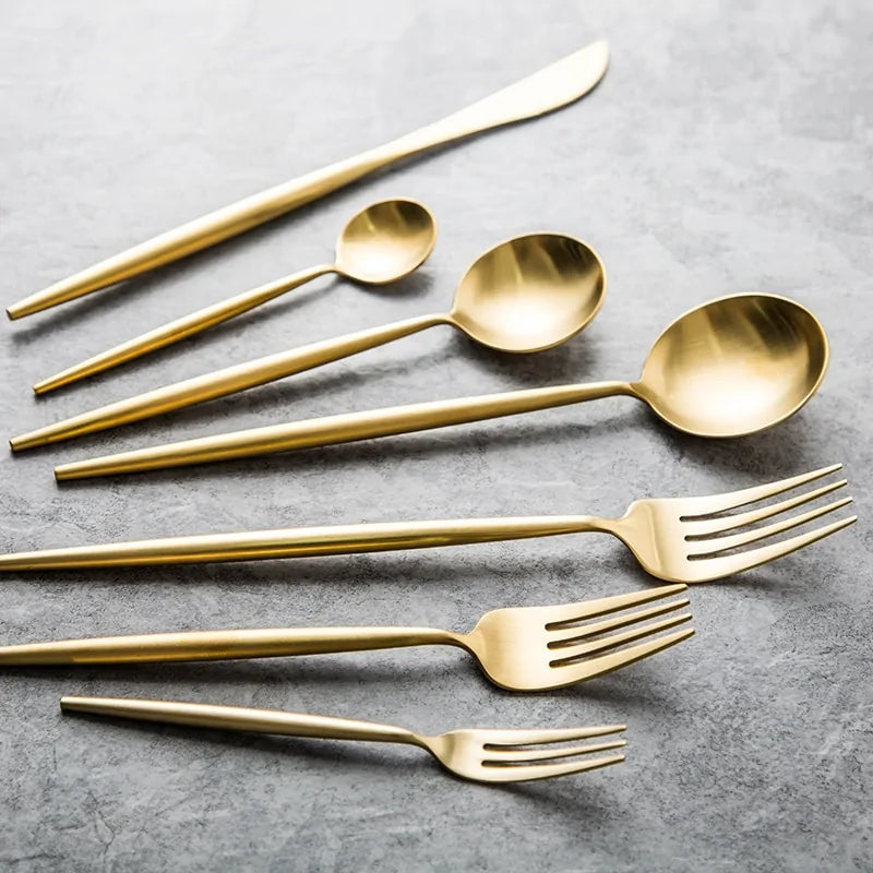 Gold Cutlery Set