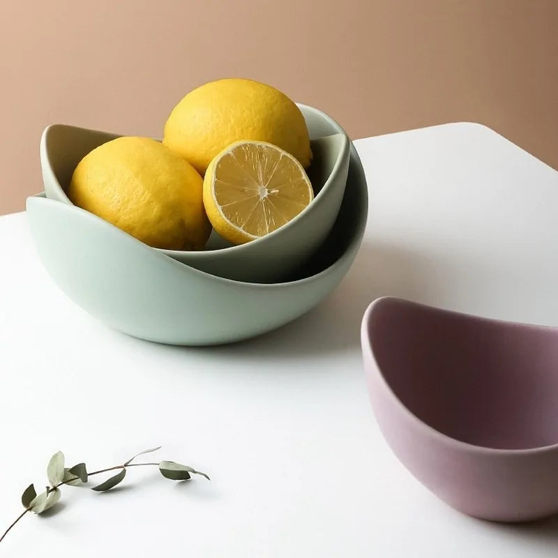 Lotus Ceramic Bowl Dishes And Plates Sets