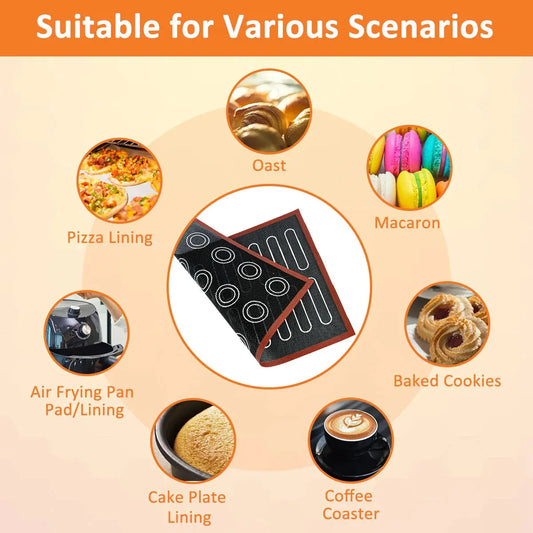 2pcs Silicone Baking Mats