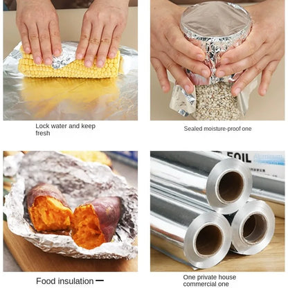 Aluminium Foil – 10/20/40M Food-Grade Wrap for Baking, Airfryer, Oven, BBQ & Catering