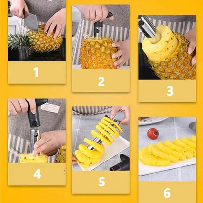 Pineapple Slicer Peeler Cutter Parer Knife Stainless Steel Kitchen