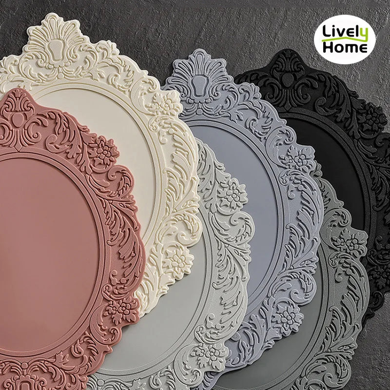 Eco-friendly Oval Silicone Dining Table Mats