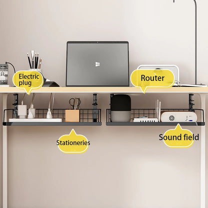 Multi-Functional No-Punch Desk & Kitchen Storage Shelf