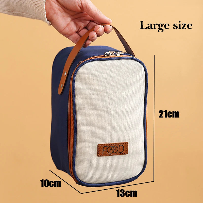 304 Stainless Steel Leakproof Bento Box for Kids, with Lunch Bag and Folding Spoon