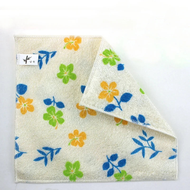 Bamboo Fiber Dish Towels, 5 Pack - Anti-Grease Cleaning Cloths, 11.8 X 10.6 Inch, Reusable & Eco-Friendly