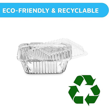 Disposable Aluminum Foil Pans with Clear Lids