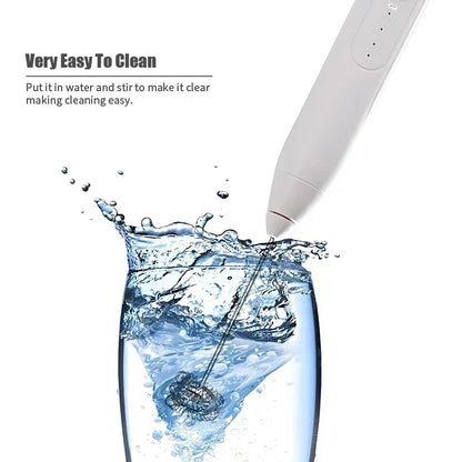 2-in-1 USB Rechargeable Electric Egg Beater & Milk Frother – Mini Handheld Mixer with Double Heads