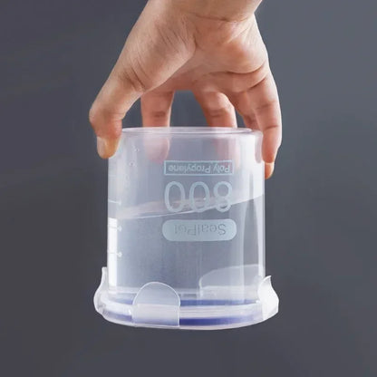 Transparent Plastic Sealed Food Storage Pots - Organize & Preserve Freshness