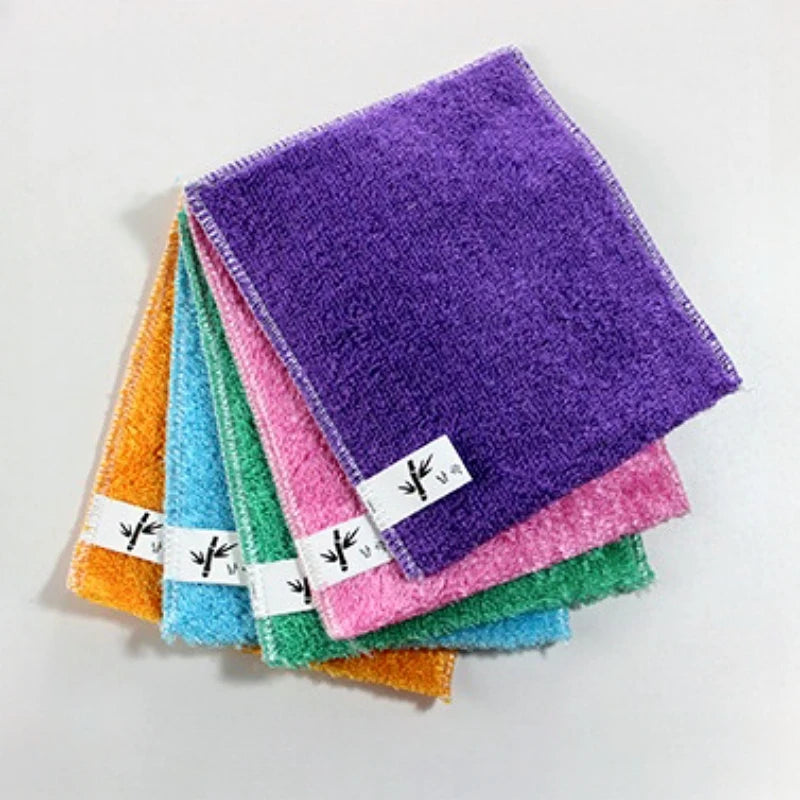 Eco-Friendly Bamboo Fiber Kitchen Dish Cloth – Reusable & Soft