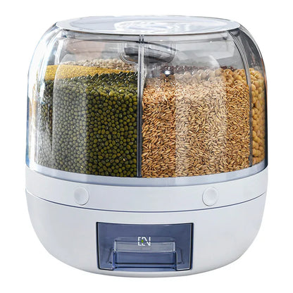 360 Degree Rotating Rice Dispenser Sealed Dry Cereal