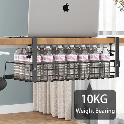 Multi-Functional No-Punch Desk & Kitchen Storage Shelf