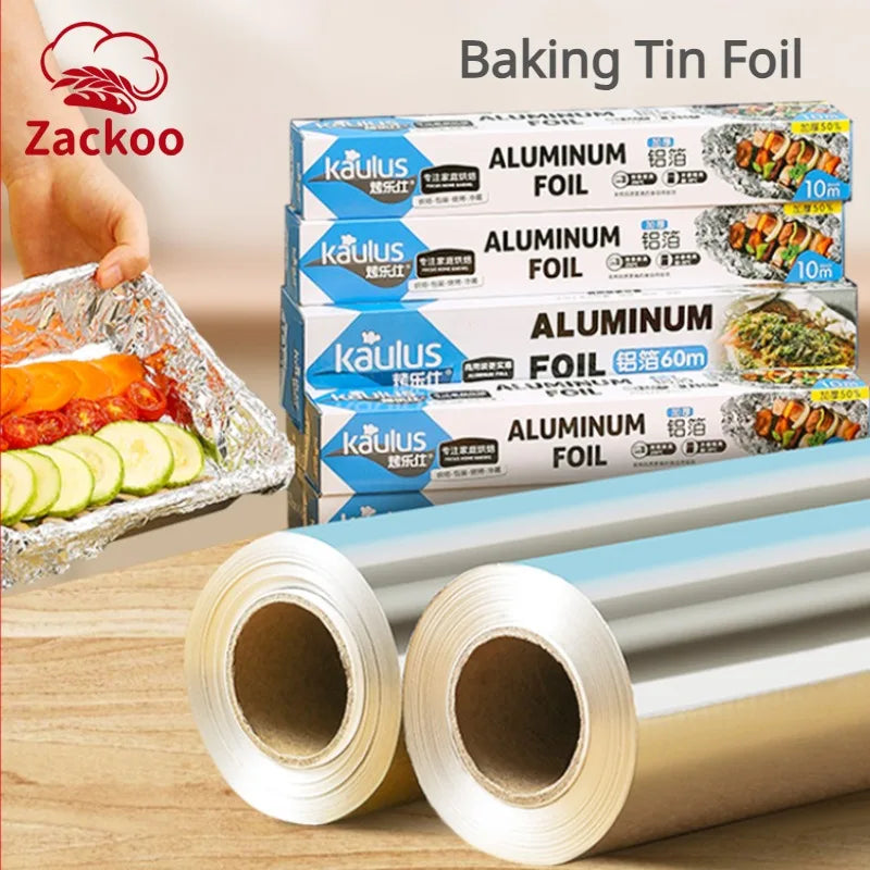 Aluminium Foil – 10/20/40M Food-Grade Wrap for Baking, Airfryer, Oven, BBQ & Catering