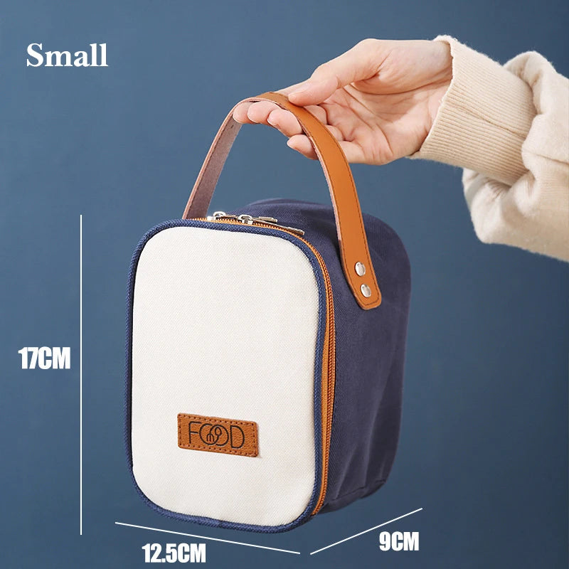 304 Stainless Steel Leakproof Bento Box for Kids, with Lunch Bag and Folding Spoon