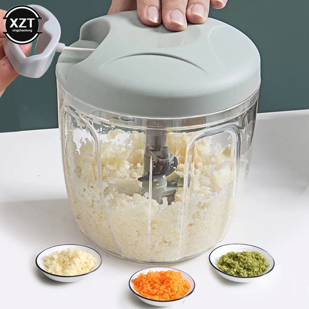 Multifunctional Garlic Stirrer & Manual Meat Grinder