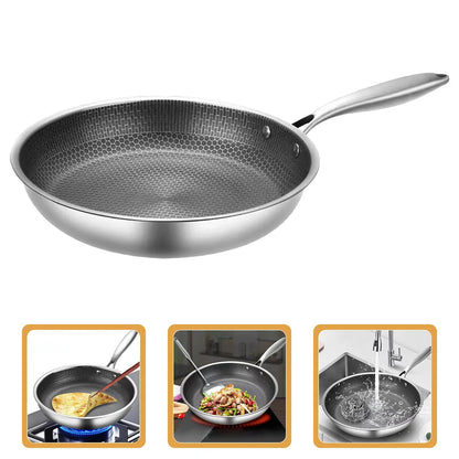 Stainless Steel Honeycomb Non-Stick Wok