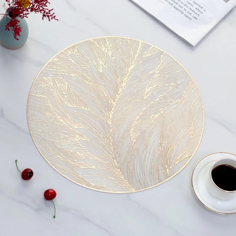 Light Luxury Placemat Table Mat Wide Application PVC Table