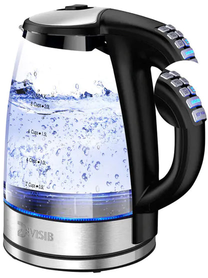 Temperature Control Electric Kettle: 2L Capacity