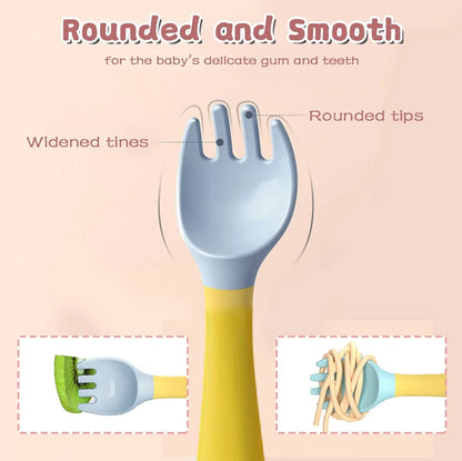 Silicone Spoon for Baby Utensils Set