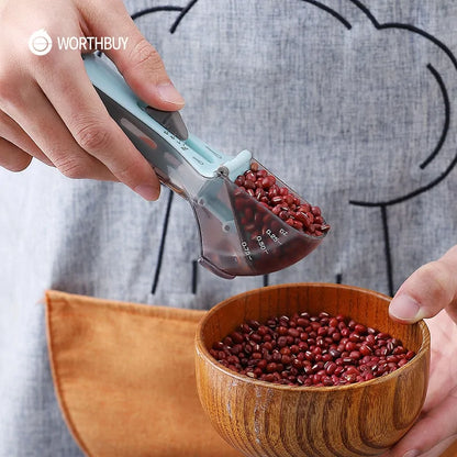 Creative Adjustable Measuring Spoons With Scale